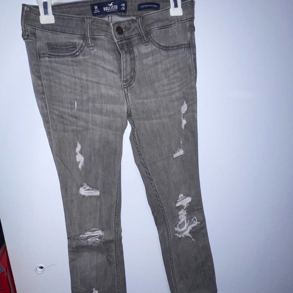 grey hollister jeans skinny